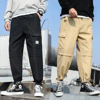 Men&#039;s Pants ICCLEK Men&#39;s Trousers Overalls Autumn Tie Loose Casual Men Joggers Streetwear Sweatpants