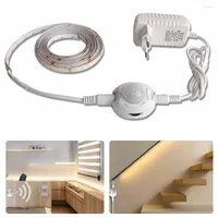 Streifen drahtlose PIR -Bewegungssensor -LED -Streifenleuchten 12 -V wasserdichtes Auto -Ein-/Aus -Kleiderschrank Küchenschrank Lichtlampe Home Dekoration