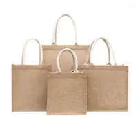 Sacs ￠ provisions Linn Tote Sac Eco Friendly Reusable ￉picerie r￩utilisable Small DIY Gift Storage Handbags Book For Friend Totebag