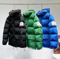 남성 스타일리스트 코트 잎 인쇄 파카 재킷 남자 여자 겨울과 코트 다운 재킷 크기 s-2xl jk005