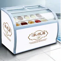 차가운 음료 상점을위한 상용 냉동고 아이스크림 디스플레이 캐비닛 기계 아이스 사이케이스