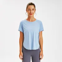 Lu Lu Shorts Camisas de yoga ropa de entrenamiento de mujeres