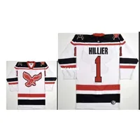 668 حقيقيًا للتطريز الكامل الكامل مخصصة لـ ECHL Wheeling Nailers #1 Craig Hillier Hockey Jersey أو مخصص أي اسم أو رقم الهوكي Jer309s