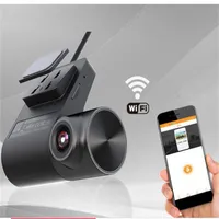 Dash Cam WiFi Car DVR Full HD 1080p Super Mini Car Camera DVR Wireless Night Version G-Sensor Driving Recorder med Multi Country Voice