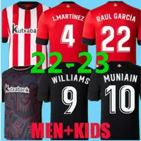 22 23 Bilbao Club Soccer Jerseys Berenguer 2022 2023 Muniain Athletic Williams voetbalshirt Raul Garcia Villalibre Camiseta Sancet Derde GK Black Unai Simon