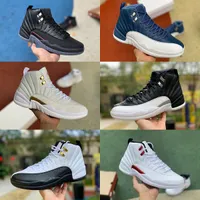 Jumpman Utility Grind 12 Mens High Basketball Shoes Twist Gold Indigo Game Game Playofly Ovo White 12S Black the Master Taxi Fiba Gamma Blue Trainer Sneakers