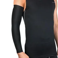 膝パッド1PC通気性UV保護ランニングアームスリーブクイックドライフィットネスガードスポーツサイクリングウォーマーバスケットボールエルボパッド