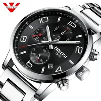 NIBOSI 2019 New Type Luxury Watch Quartz Wrist Watch Fashion Stainless Steel Watch for Man Relogio Masculino Exquisite Silver298c