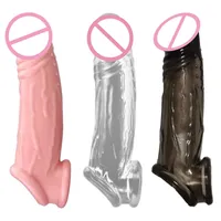 Sex Toy Massager Yunman 17cm Silicone Longpenis Sleeves Reusable Extender Cock Extension Penis Ring