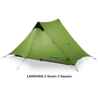 Lanshan 2 Flame's Creed Person Outdoor Undralight Camping Tent 3 Season Professional 15d Silnylon Rodless Camp Furniture331a