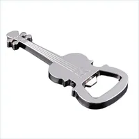Openers Creative Gift Zinc Alloy Beer Guitar Bottle Opener Keychain Key Ring Chain Festival Party Supplies Drop Delivery 2021 Home Ga Dh5Yq