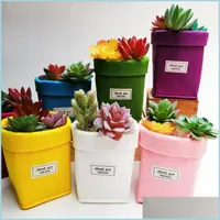 Pflanzer T￶pfe Pflanzer T￶pfe 13 Farb Filzblume Mini -Succents etas Pflanzentopf Gartenzubeh￶r Mtifunktion Aufbewahrung HomeIndustry DH6TV