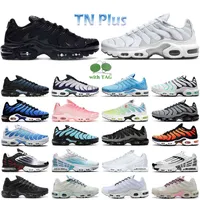 TN 3 PLUS TERRASCAPE RUNNINGskor TNS för män Kvinnliga tränare Triple Black White Metallic Silver Hyper Blue Sky Mens Outdoor Sports Sneakers