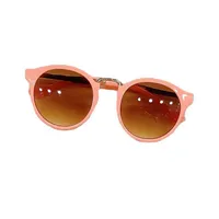 Óculos de sol infantis meninos meninos óculos UV 400 crianças moda moda fofa tesouro redondo tesouro ao ar livre Mirror E11090