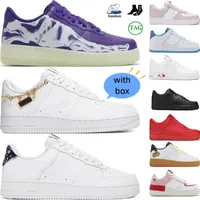 Casual Shoes Designer Sneakers Trainers Triple Black White Utility Classic Leathers University Blue White 1 Low For Men Women 07 Lucky Charms Hare With Box
