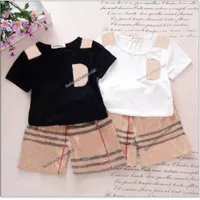 Kids Boys Girls Clothing Sets Summer Children Baby Short Sleeve T-Shirts Tops 반바지 바지 캐주얼 의상 아이의 옷 278w