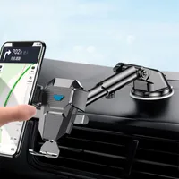 Присоска Mounts Car Phone Dellower Mount Stand GPS Telefon Mobile Cell Support для iPhone 14 13 12 11 Pro Xiaomi Huawei Samsung Holders