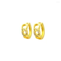 Hoop Earrings Creative Gold Geometric Irregular Cubic Zirconia Cuban Set For Women Jewelry Fashion Birthday Gifts