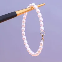 Natural fresh water oval pearl Beaded Strands Bracelets are available in all sizes