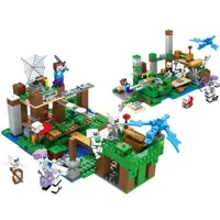 My World Building Kit DIY Blocks Modell Mini -Figuren Set Kinder blockieren Spielzeug die Skelette greifen 609pcs JX30081 an