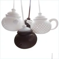 Coffee Tea Tools Sile Tea Infuser Tools Creativity Teapot Shape Reusable Filter Diffuser Home Maker Kitchen Accessories Drop Deliver Dhqox