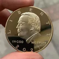Presidente Biden Commemorative Monin en Dios Confiamos en la medalla de monedas de moneda de oro y plata Biden Biden