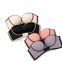 Bras Strapless Bra Push Up Women Without Cinger Bralette Sexy Braped Female Invisible Invisibile N492#