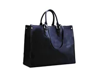 مصمم حقيبة اليد العلامة التجارية L on the Go Mm Gm Totes Bag Bag Sunrise Luxury Handbags منقوشات Pu Canvas Print Print by Pool Fashion الكتف الأسود