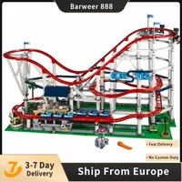 Byggnadsblock som är kompatibla med 10261 Utbildningsleksaker 15039 The Roller Coaster 4619PCS Boy Dreams Model