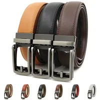 Cinturas Hacer clic Cinturón Hebilla automática de 130 cm 140 cm Vestido de trinquete de cuero con la hebilla de portaobjetos ajustables para adaptarse a 120 cm 220914