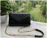 Women Sheepskin Caviar Gold Silver Chain Shoulder Bags Fashion Handbags Flip Cover Diagonal Messenger Crossbody Bag Clutch Designer Purse Wallet