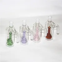 Ash catcher 14mm 18mm joint hookahs ashcatcher 45 degree angle colorful for Water Glass rigs bong pipes