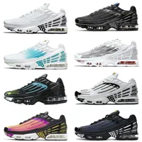 Designers Tn Plus 3 Tuned III 3s Men Sports Shoes Laser Blue White Aquamarine Obsidian Leather Hyper Violet Deep Parachute Ghost Green Triple Black Trainer Sneakers