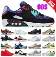 OG 90 Airmaxs Casual Shoes Triple Black White Rose Pink Hyper Turquoise Orange Camo Viotech Be Sann Laser Blue City Pack London 90s Airs Mens Womens Trainer Sneakers