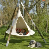 Camp Furniture UFO vorm Tepepeer Tree Hanging Swing Stoel voor kinderen Volwassenen Indoor Outdoor Hangmat Tent Patio Camping 100cm255d