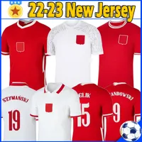 2020 2021 Pol National Team and Soccer Jersey Lewandowski Milik Piszczek Piatek Grosicki Jersey 축구 셔츠 홈 멀리 남성 유니폼 탑