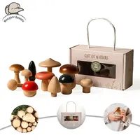Blokken 11 stks houten champignon voor kinderen