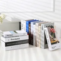 Decorative Objects Figurines Home Series Fake Books for Decoration Simple el Club Book Decorations for Home Fashion Coffee Table Ornaments Decor Books 220914