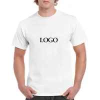 Men's T-Shirts Cheap Price 180gsm 100% Cotton Blank T-shirt Custom Plain White T Shirts for Men