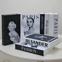 Decorative Objects Figurines Fake Books for Decoration Openable Coffee Table Storage Box Club el Simulation Books for Bookshelf Living Room Decoration 220914