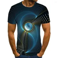 Men&#039;s T Shirts -selling Swirling Three-dimensional Short-sleeved T-shirt Summer Men&#39;s Casual Tops 3DT-shirt Fashion O-neck Large Size St