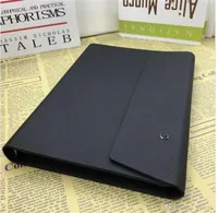 Luxury Black Hardcover Envelope Design Notepads High-end Handmade Leather A5 Size Diary Binder Notebooks With 100 Loose-leaf Paper Business Gift