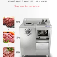 Bkeigh Commercial Vertical Meat Slicer Meat Grinder Processor 110V 220V