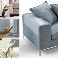 Meble dla kotów 2PCS anty-rurki na kanapie ochrona naklejki na naklejki sofa sorther po pazur samoprzylepny podkład dla zwierząt