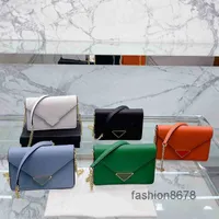 Bags Designer Shoulder Triangular Flip Dinner Women Luxurious Square Chain Strap Crobody Handbags Lady Envelope top quality