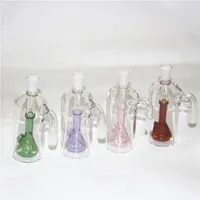 hookahs 14mm 18mm Glass Ash Catchers With Glass Bowls 45 90 Degrees Ashcatcher Tire Percolators Water Bongs Oil Dab Rigs