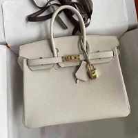 Designer Bags Brikin Bag Hemees Woman's Handbag Bag 25cm Original Calf Togo Leather Custom-made h with Full Manual Wax Thread Inner Seam