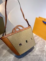 Evening Bags 2022 Fashion Light Luxury Crossbody Bag Designer Marn Woven Women&#039;s HandbagMulti Pochette