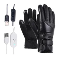 Winter elektrische verwarmde handschoenen winddicht fietsen warm verwarming touchscreen ski -handschoenen USB aangedreven voor mannen vrouwen 2011042685