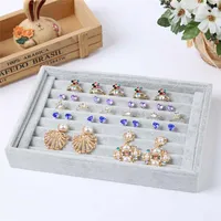 Storage Boxes Velvet Bracelet Necklace Ring Earring Jewelry Trays Inserts Display Box Tray Case Organizer